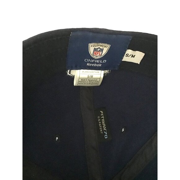 DALLAS COWBOYS MENS NAVY FLEX DOUBLE STAR TEAM LOGO FIT S/M HAT - Picture 5 of 6